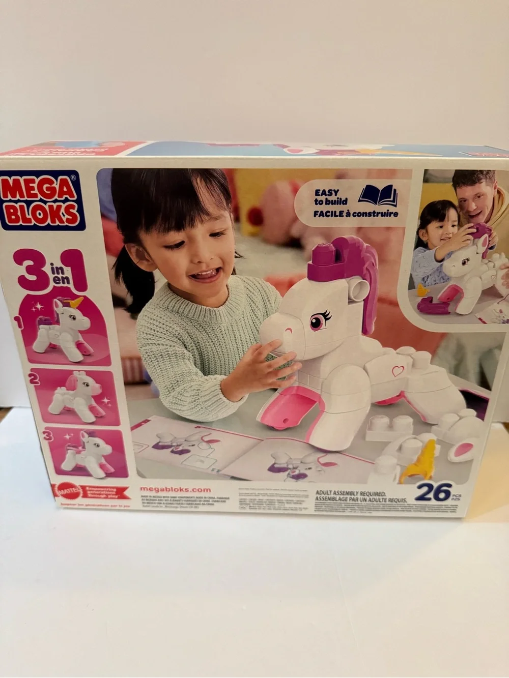 MEGA BLOKS Build & Enchant Unicorn, Pegasus Puppy ToyBlock Set